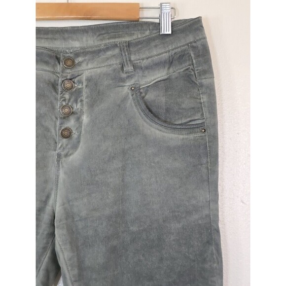 Bianco Blake Boyfriend Jeans Womens Size 30 Olive Green Skinny Jeans - Picture 2 of 13